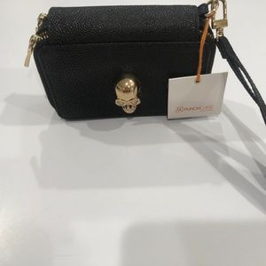NEW! Punchcase Wristlet w/Rhinestone Skull